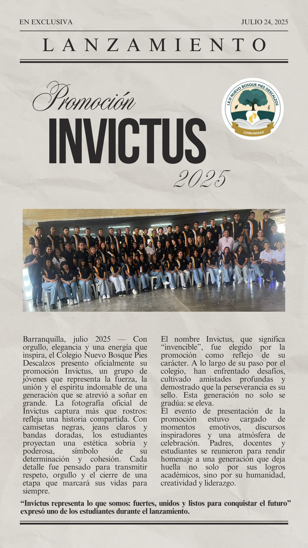 PROMO INVICTUS 2025